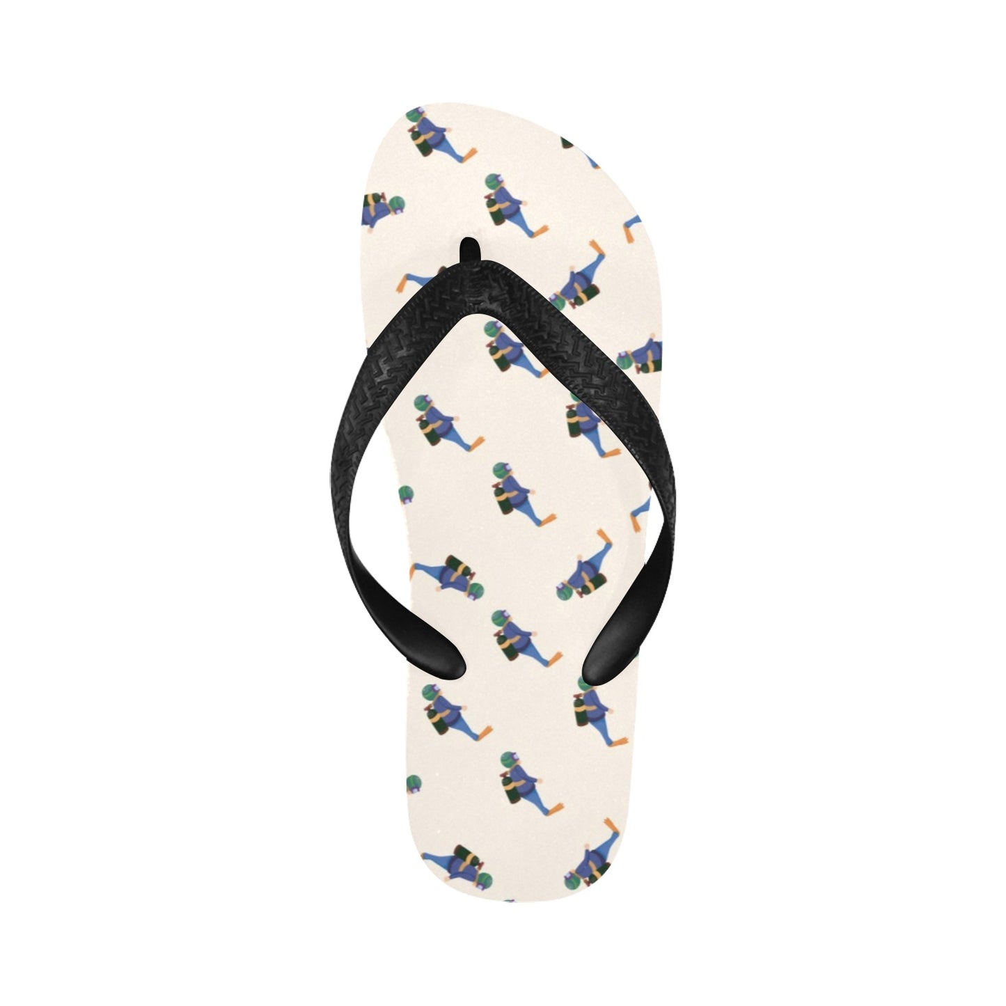 Scuba Driver Print Design LKS301 Flip Flops