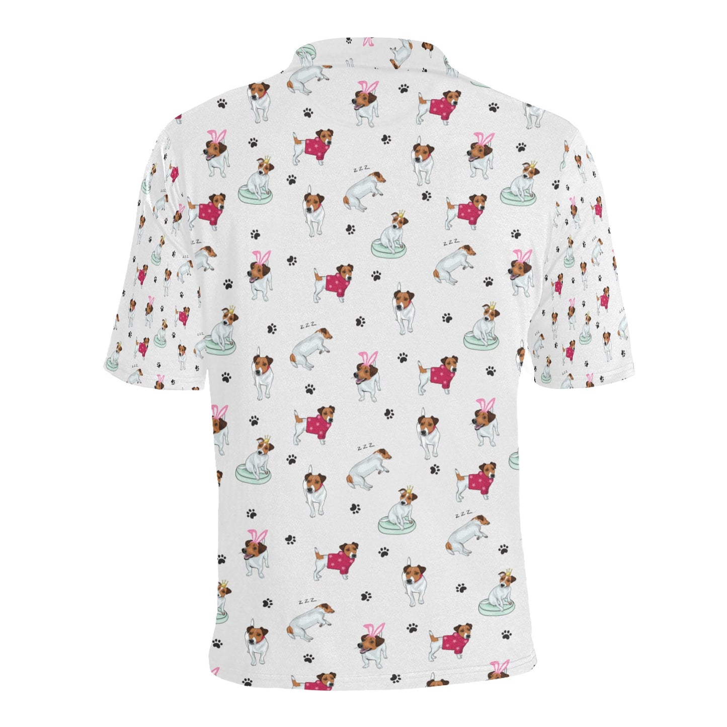 Russell Terriers Print Design LKS308 Men Polo Shirt