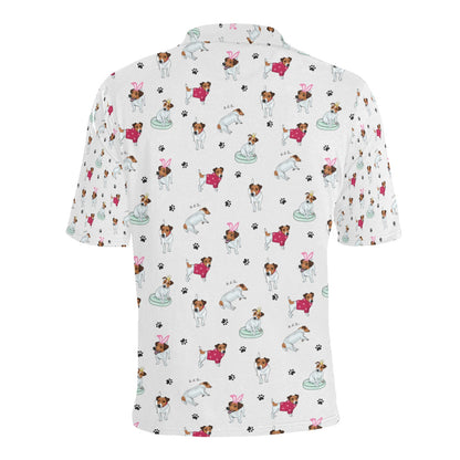 Russell Terriers Print Design LKS308 Men Polo Shirt