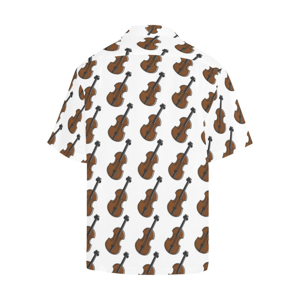 Violin Print Design LKS405 Men's Men's Hawaiian Shirt