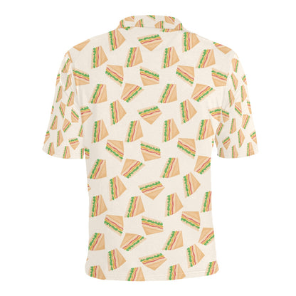 Sandwich Print Design LKS301 Men Polo Shirt