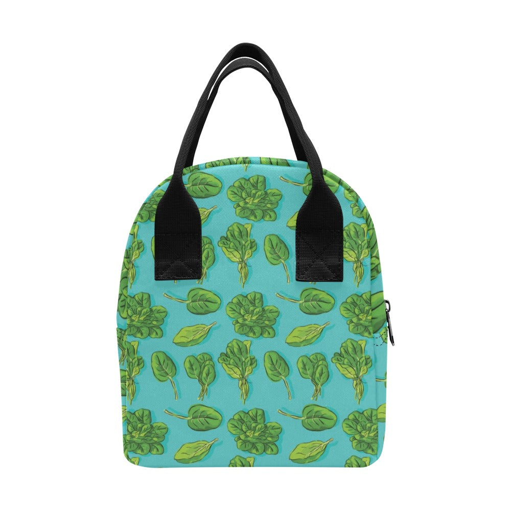 Spinach Print Design LKS301 Insulated Lunch Bag