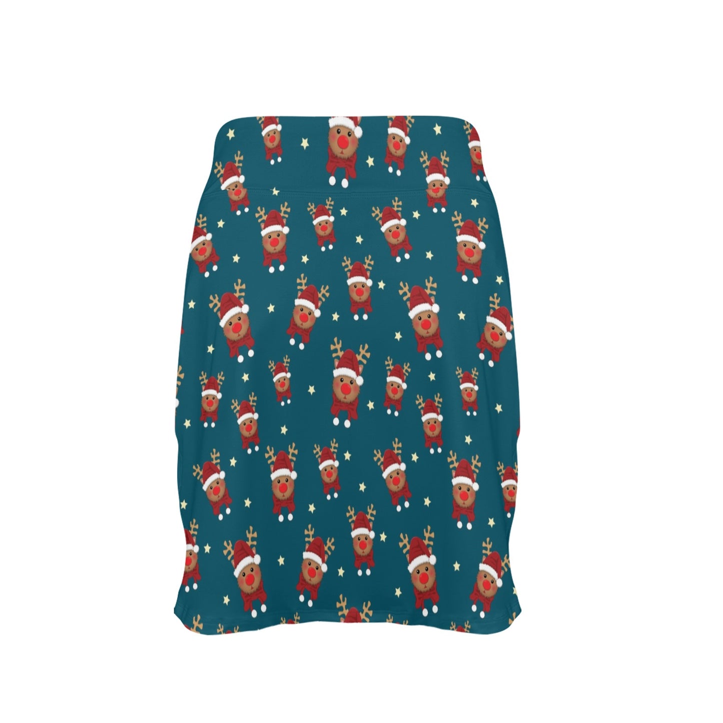 Reindeer Print Design LKS406 17" Golf & Pickleball Skort with Pockets