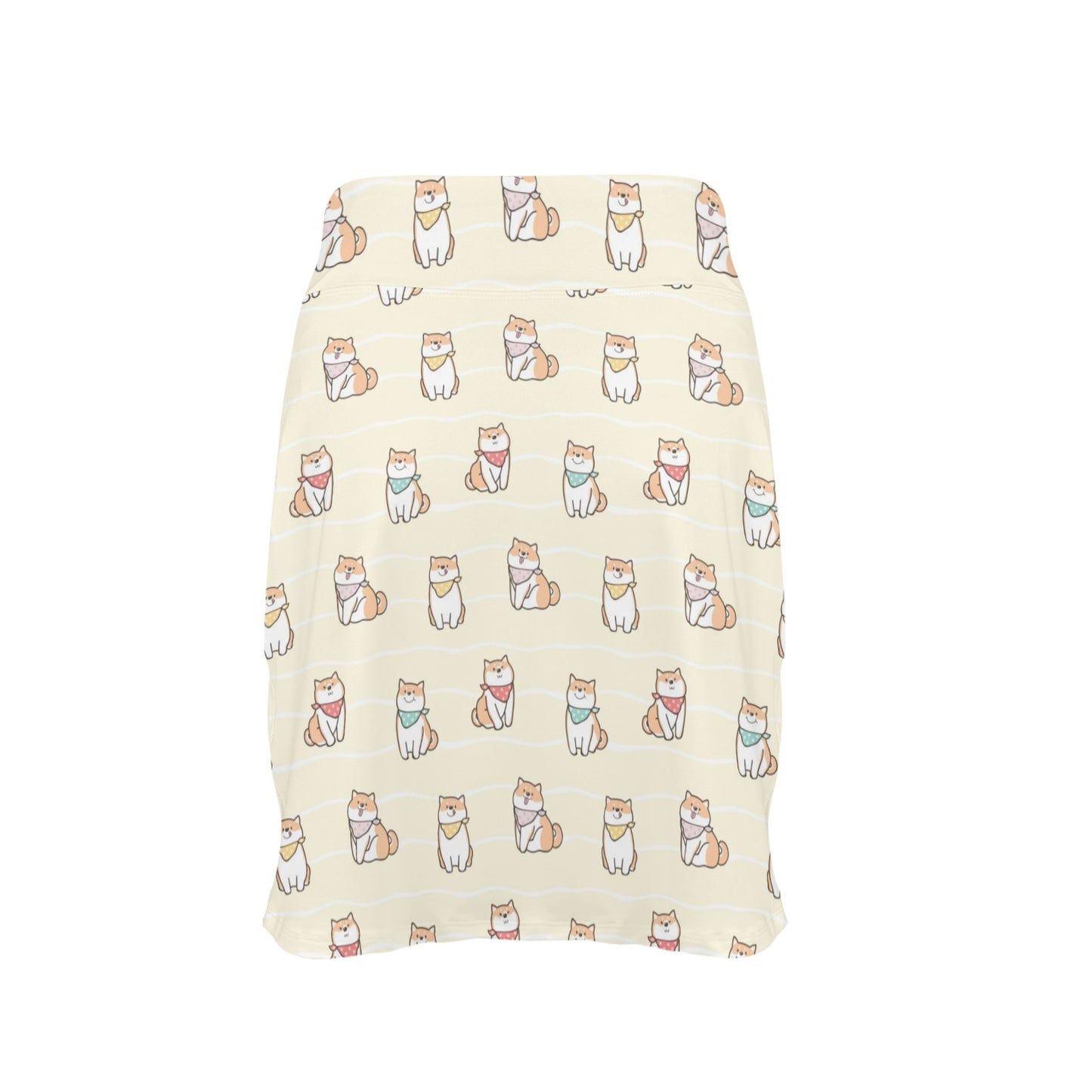 Shiba Inu Print Design LKS306 17" Golf & Pickleball Skort with Pockets