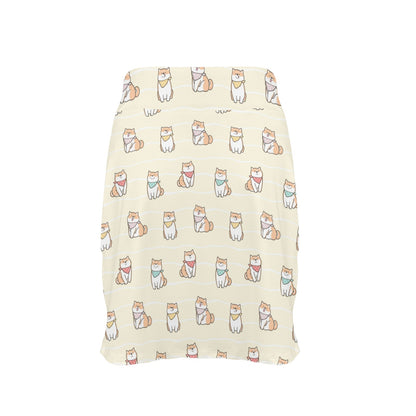 Shiba Inu Print Design LKS306 17" Golf & Pickleball Skort with Pockets