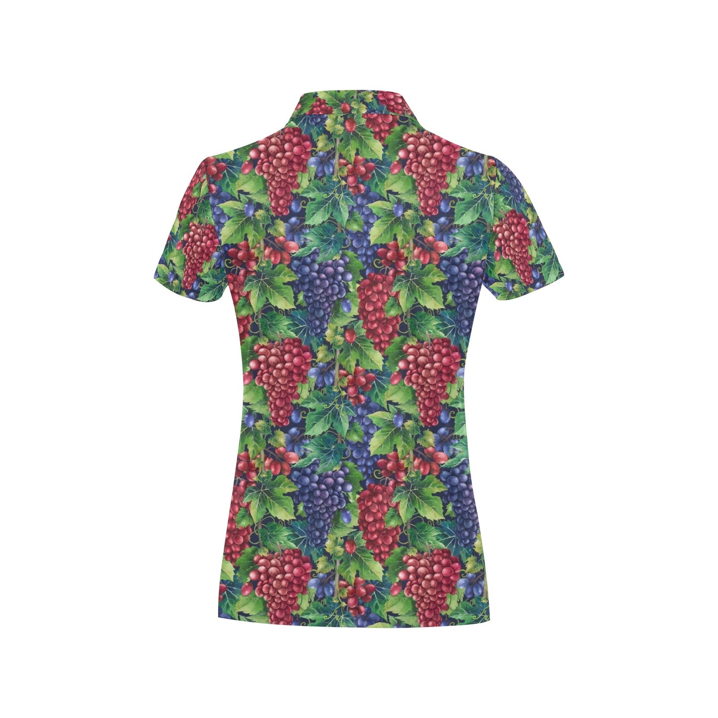 Grape Pattern Print Design GP02 Women's Polo Shirt