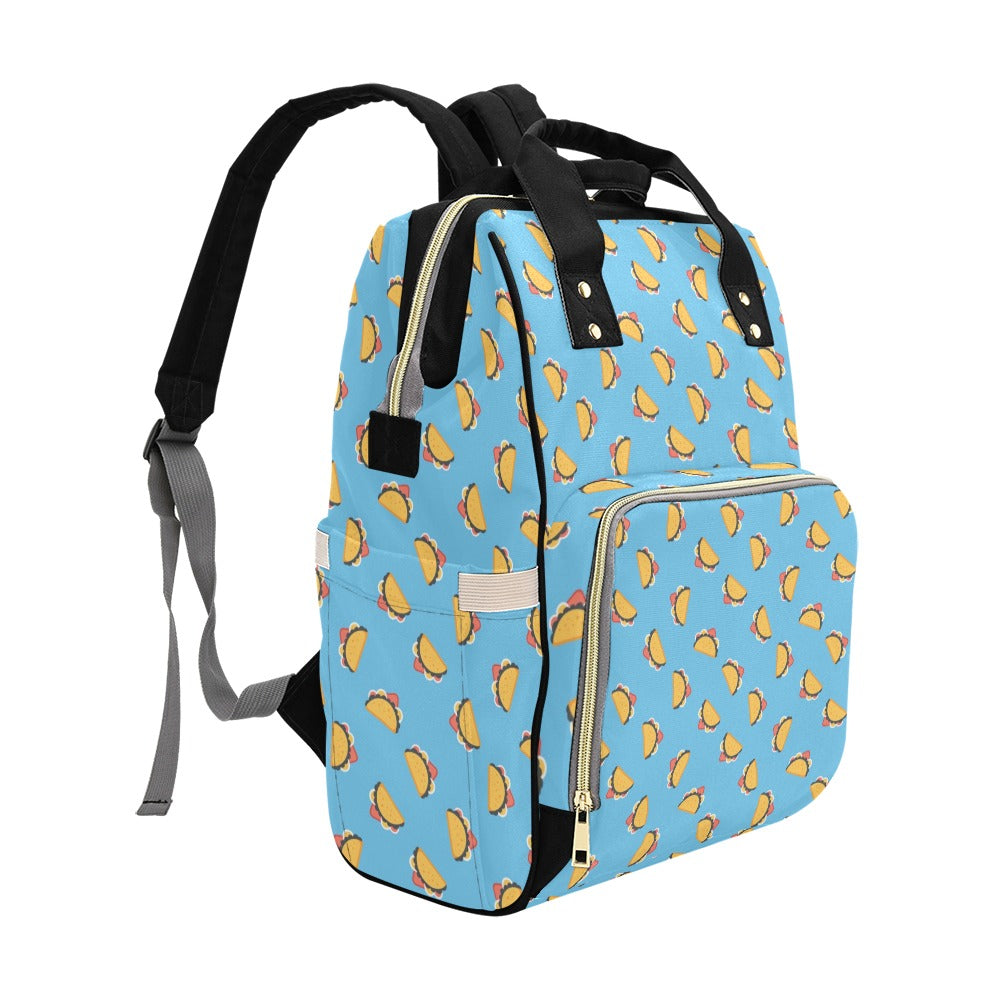 Taco Print Design LKS301 Diaper Bag Backpack