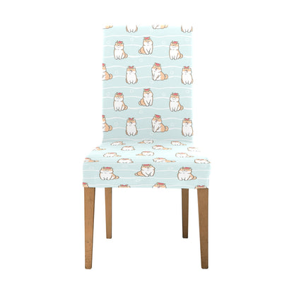 Shiba Inu Print Design LKS3011 Dining Chair Slipcover