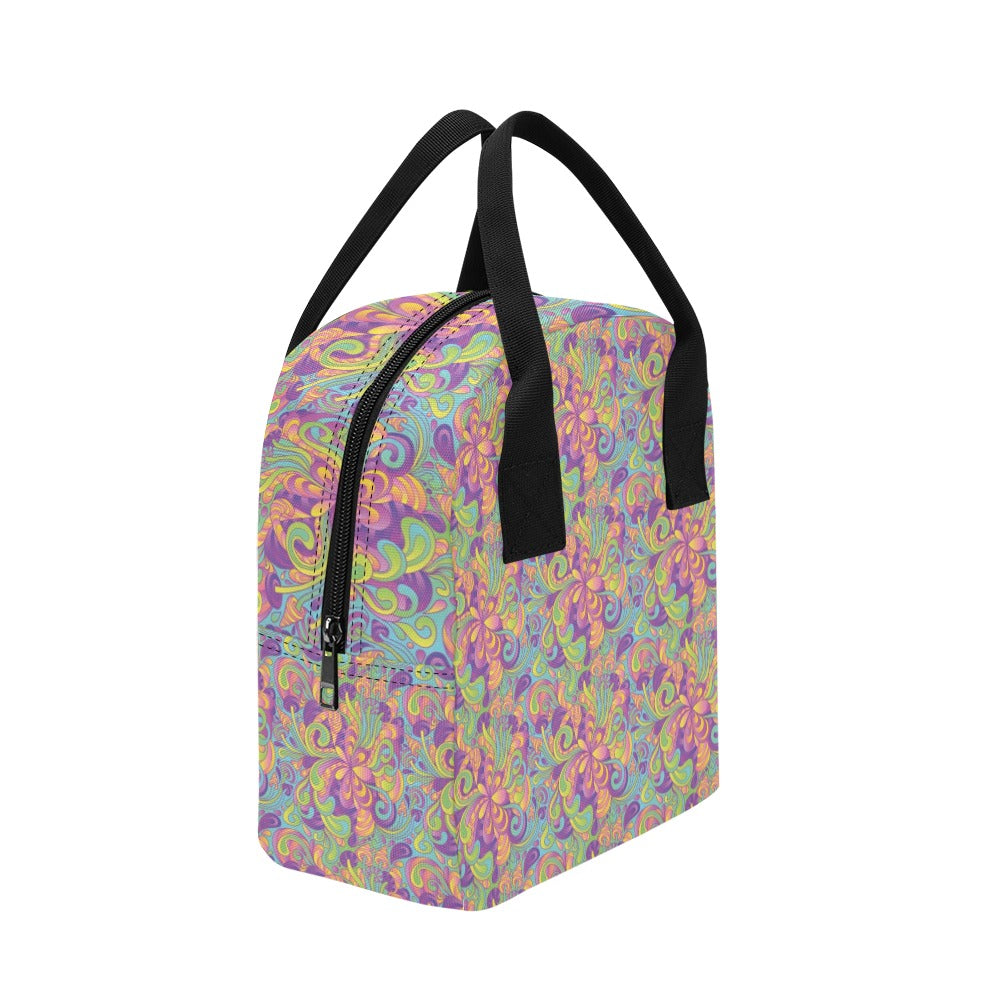 Trippy Print Design LKS306 Insulated Lunch Bag