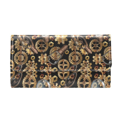 Steampunk Lightbulb Print Design LKS304 Women's Trifold Wallet