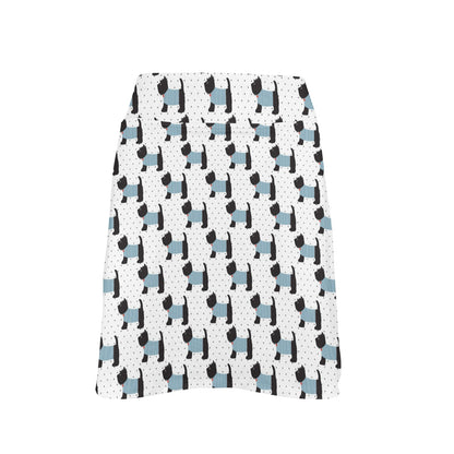 Scottish Terriers Print Design LKS3012 17" Golf & Pickleball Skort with Pockets