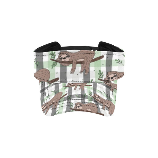 Sloth Print Design LKS301 Unisex Sun Visor