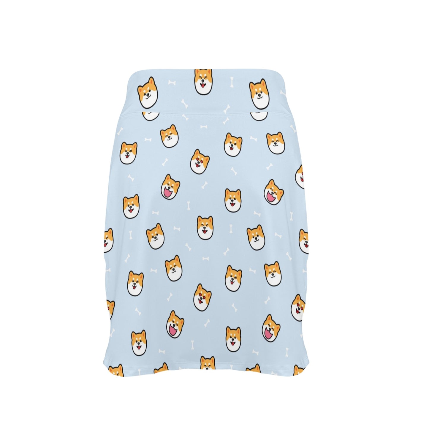 Shiba Inu Print Design LKS3012 17" Golf & Pickleball Skort with Pockets