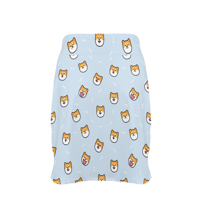 Shiba Inu Print Design LKS3012 17" Golf & Pickleball Skort with Pockets
