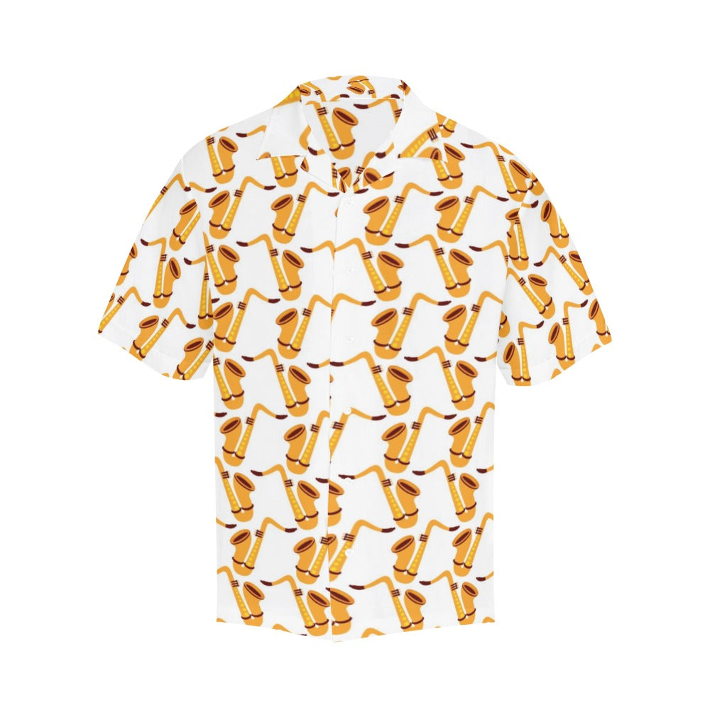 Saxophone Print Design LKS404 Men's Men's Hawaiian Shirt