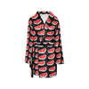 Steak Print Design LKS303 Women's Fleece Robe