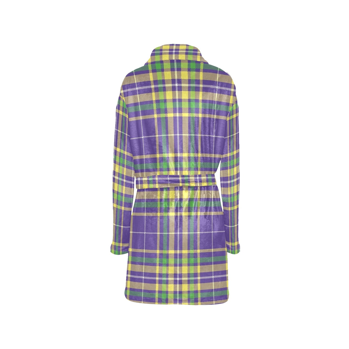 Mardi Gras Pattern Print Design 010 Women's Fleece Robe