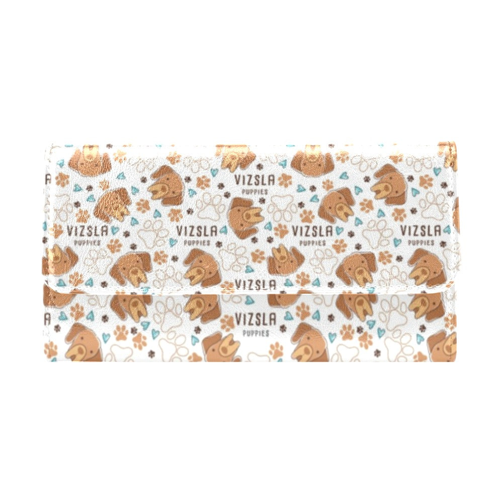 Vizslas Print Design LKS301 Women's Trifold Wallet