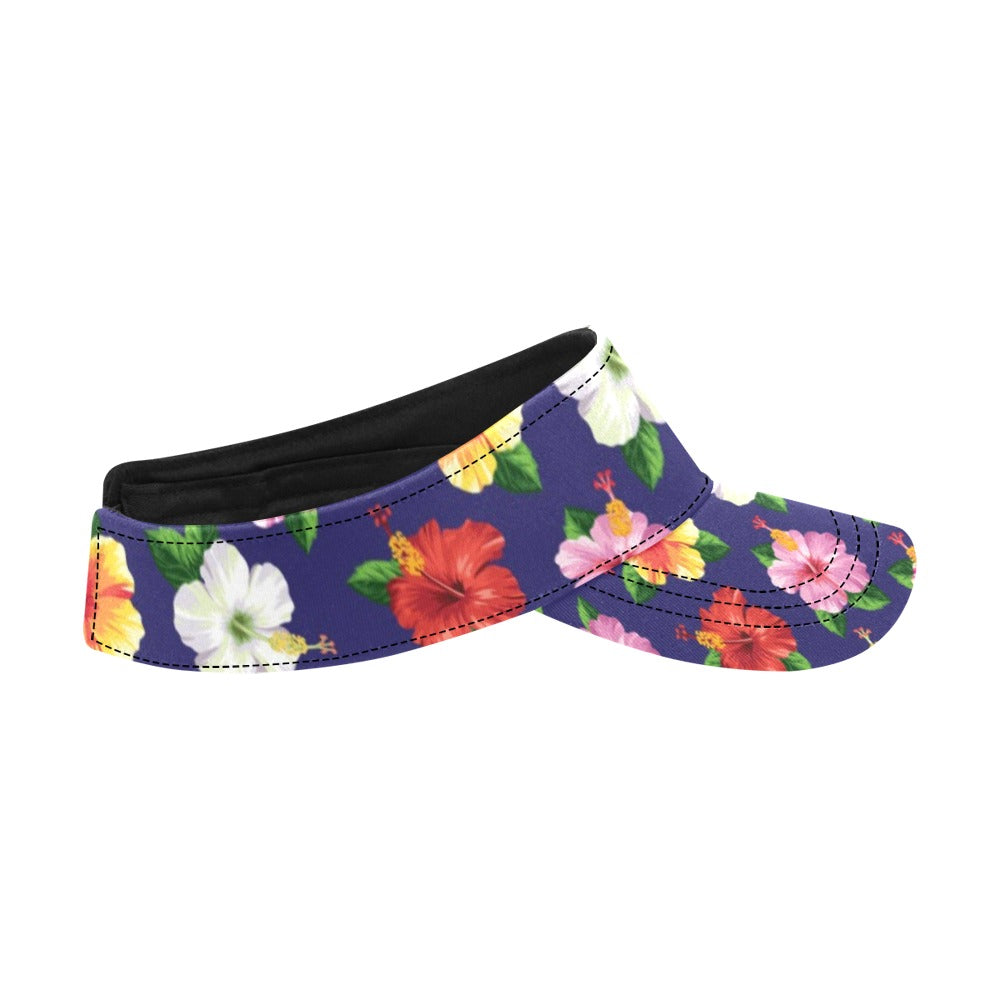 Hibiscus Colorful Print Design LKS301 Unisex Sun Visor