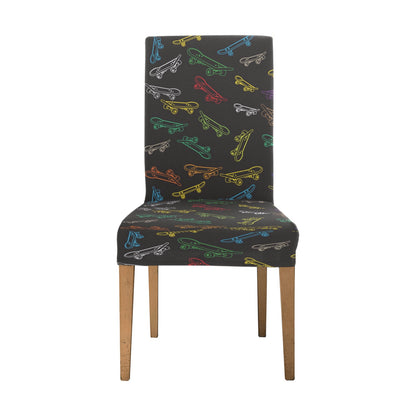 Skateboard Print Design LKS301 Dining Chair Slipcover