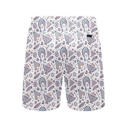 Eagles Native American Indian Symbol Men's Swim Trunks Beach Shorts