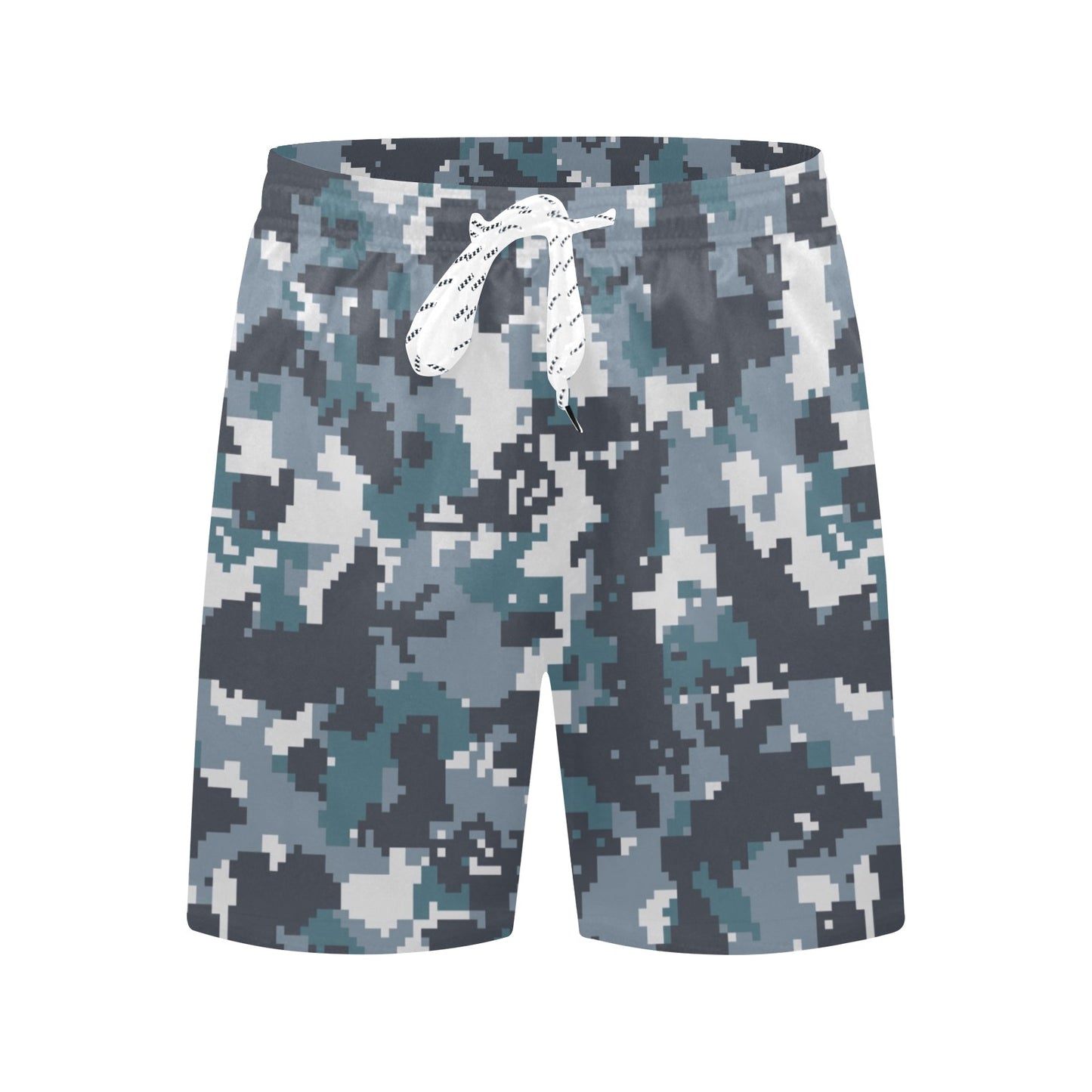 ACU Digital Urban Camouflage Men's Swim Trunks Beach Shorts