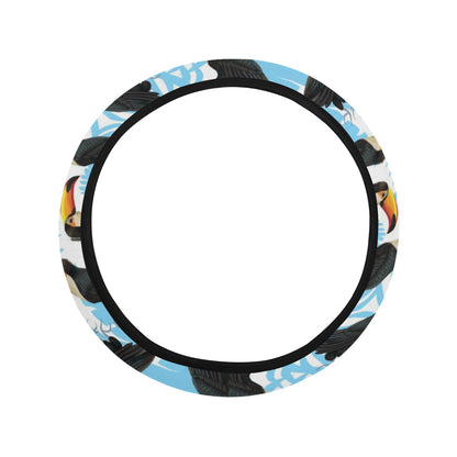 Toucan Print Design LKS303 Steering Wheel Cover with Elastic Edge