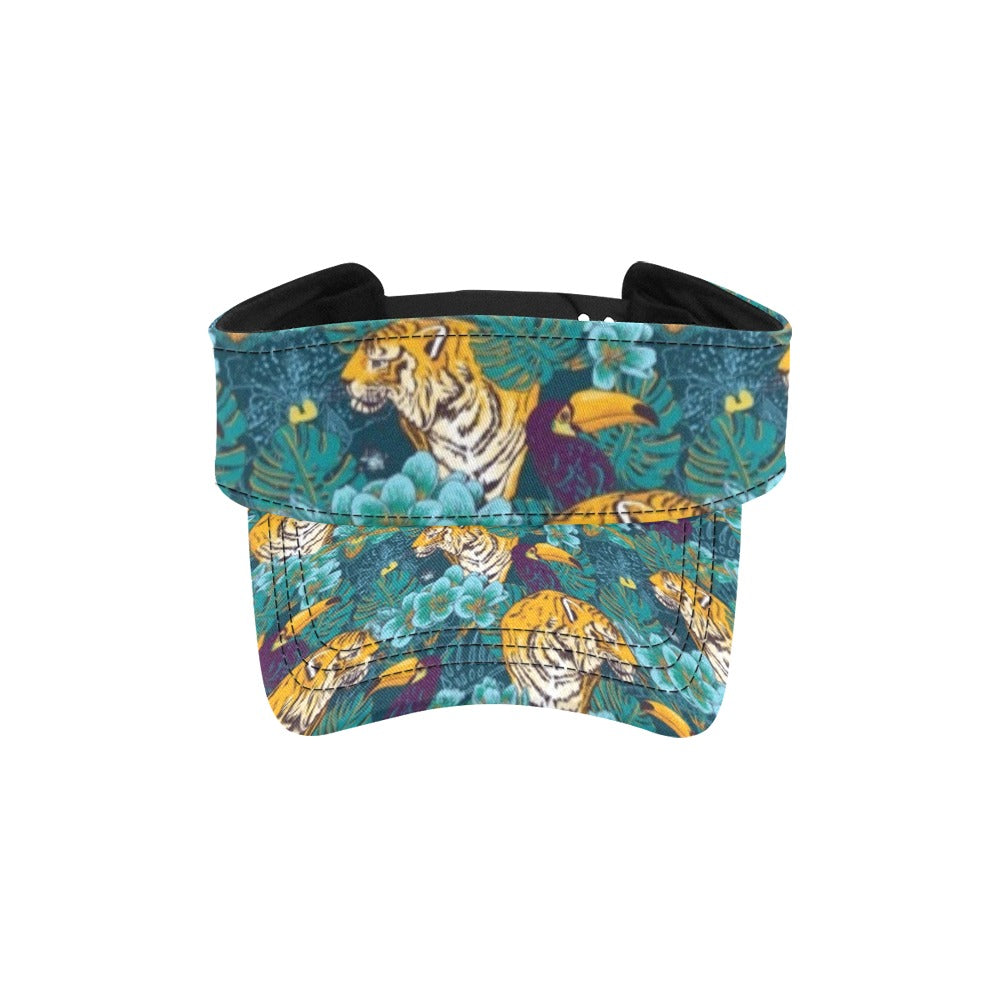 Tiger Tropical Print Design LKS301 Unisex Sun Visor