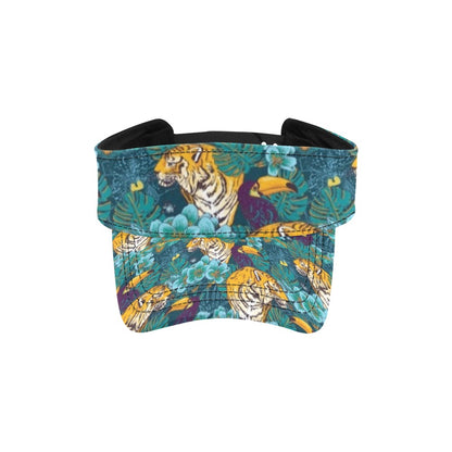 Tiger Tropical Print Design LKS301 Unisex Sun Visor