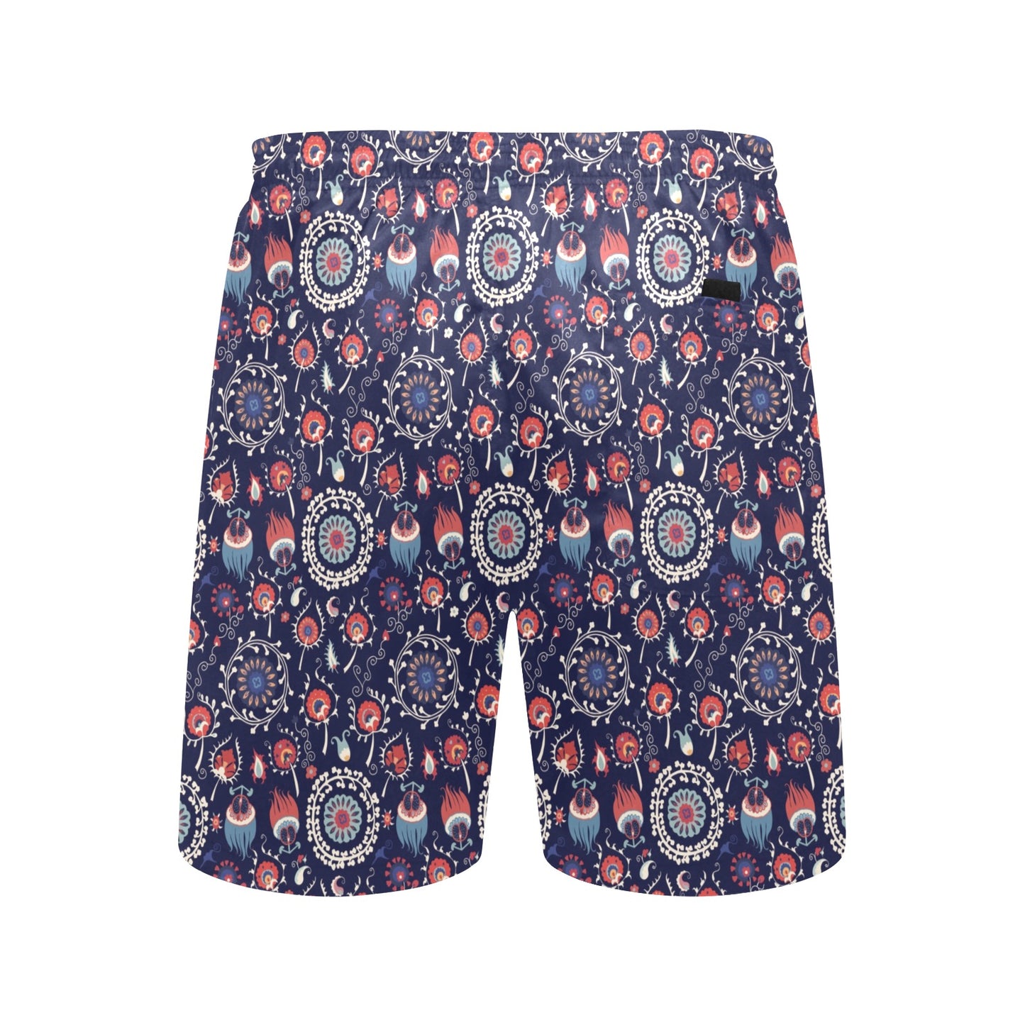 Suzani Print Design LKS305 Men's Swim Trunks Beach Shorts