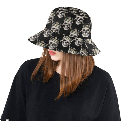 Skull King Print Design LKS3010 Unisex Bucket Hat