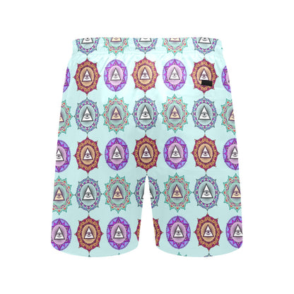 Third Eye Print Design LKS302 Men's Swim Trunks Beach Shorts