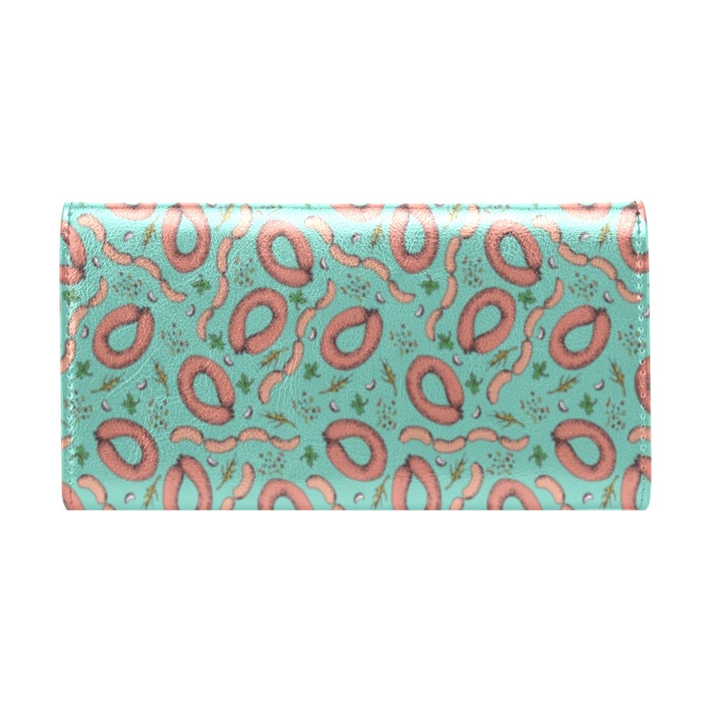 Sausage Print Design LKS303 Women's Trifold Wallet