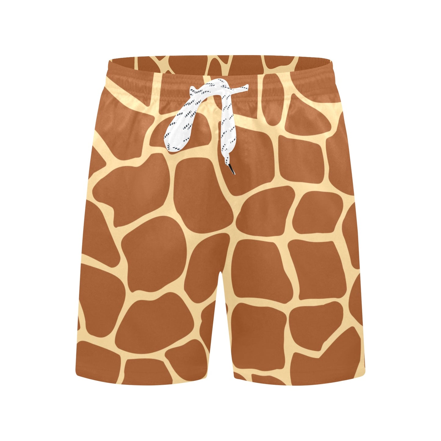 Giraffe Texture Print Men's Swim Trunks Beach Shorts