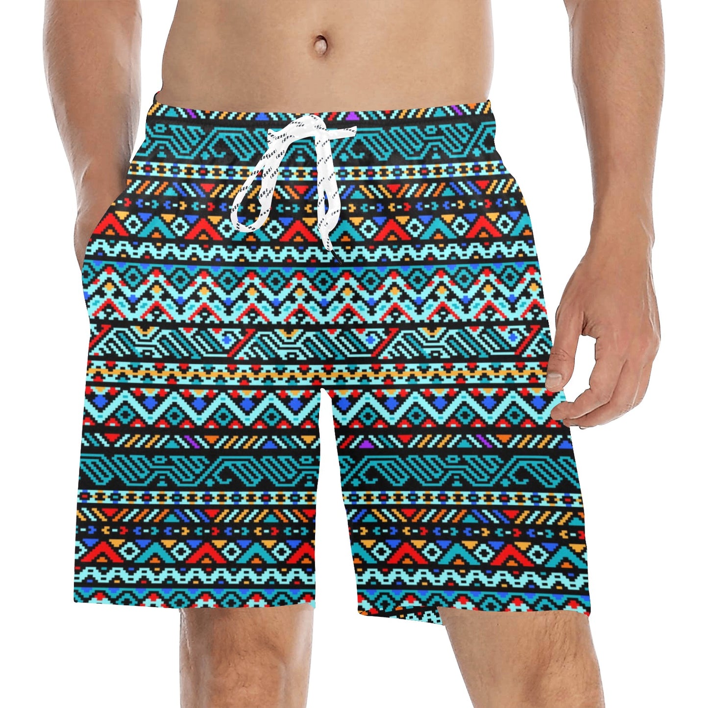 Southwestern Style Men's Swim Trunks Beach Shorts