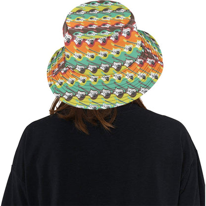 Electric Guitar Print Design LKS401 Unisex Bucket Hat