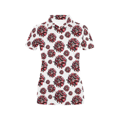 Cheerleader Pattern Print Design 01 Women's Polo Shirt