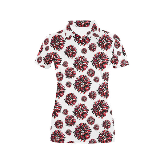 Cheerleader Pattern Print Design 01 Women's Polo Shirt