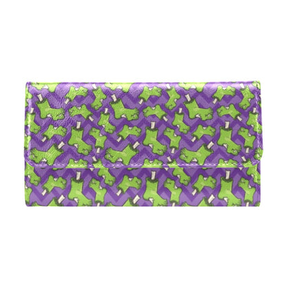 Zombie Foot Design Pattern Print Women's Trifold Wallet