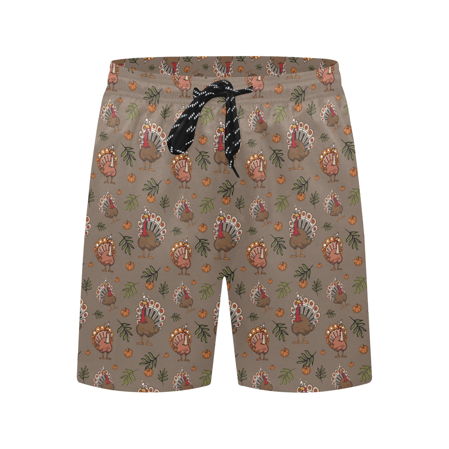 Thanksgiving Print Design LKS306 Men's Swim Trunks Beach Shorts