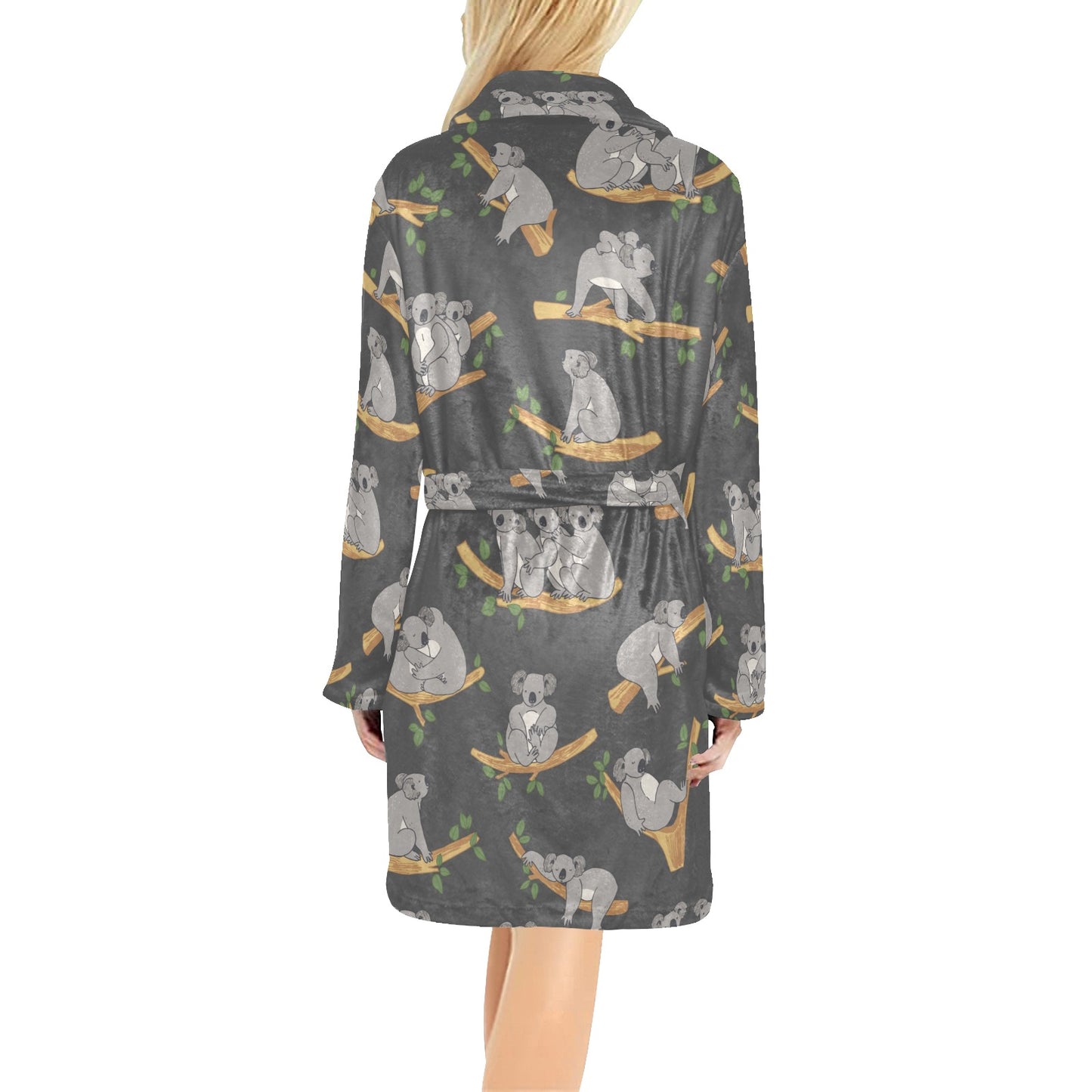 Koala Pattern Print Design 07 Women's Fleece Robe