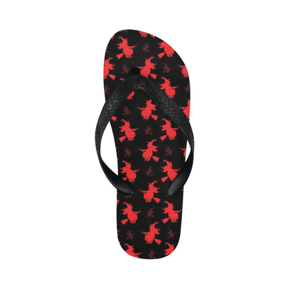 Witch Print Design LKS308 Flip Flops