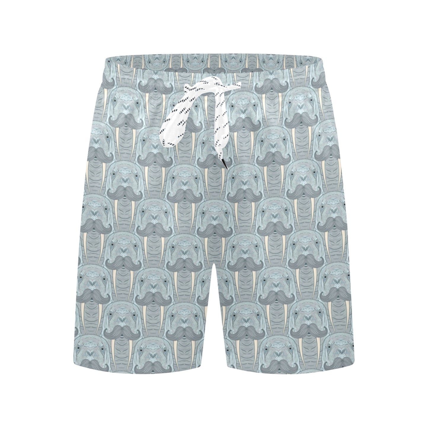 Walrus Print Design LKS402 Men's Swim Trunks Beach Shorts