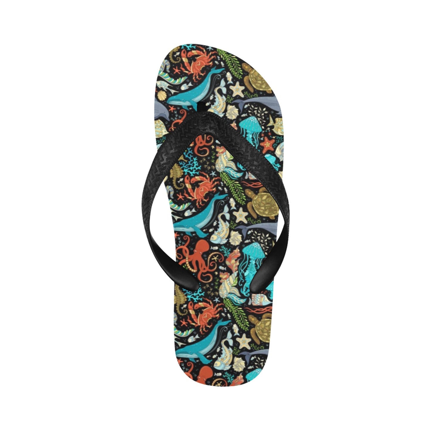 Underwater Animal Print Design LKS301 Flip Flops