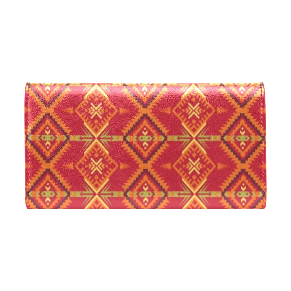 Southwest Pattern Print Design LKS305 Women's Trifold Wallet