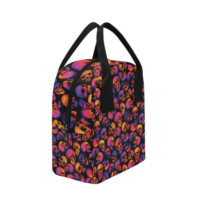Skull Multicolor Print Design LKS3011 Insulated Lunch Bag