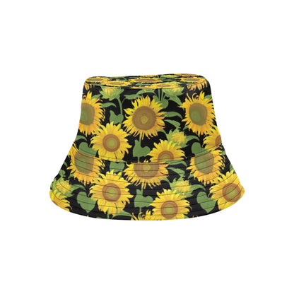 Sunflower Print Design LKS302 Unisex Bucket Hat