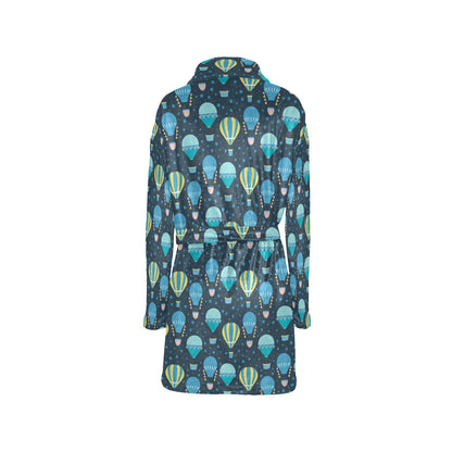 Ballon Pattern Print Design 06 Women's Fleece Robe
