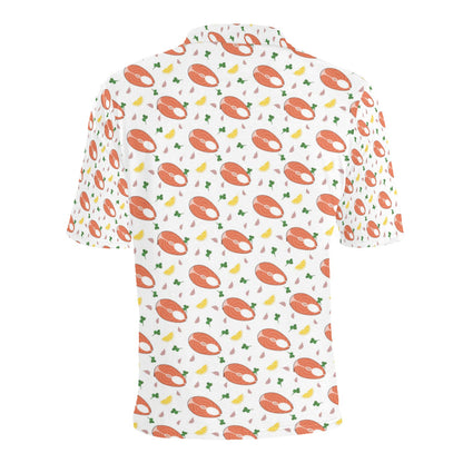 Salmon Steak Print Design LKS303 Men Polo Shirt