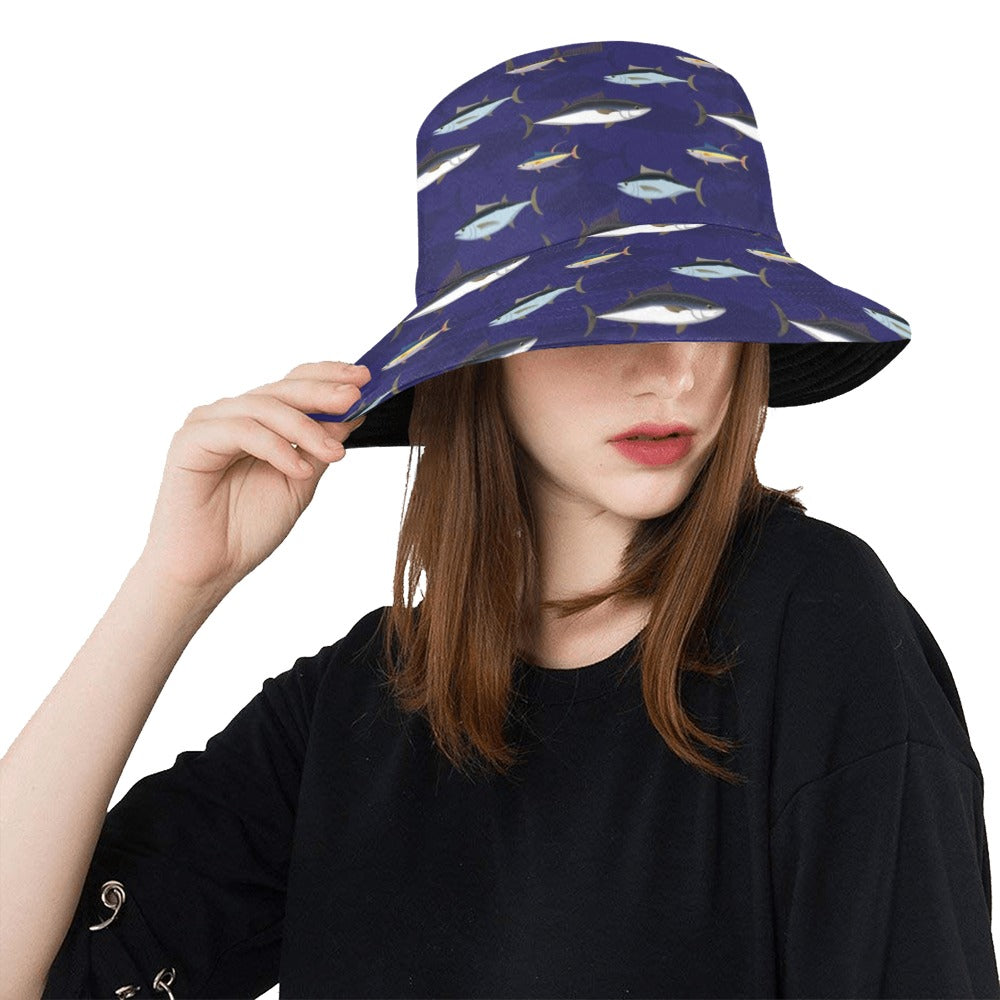 Tuna Fish Print Design LKS304 Unisex Bucket Hat